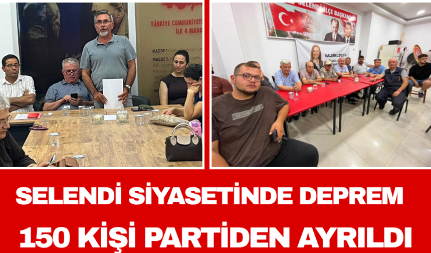 Selendi Siyasetinde Deprem: 150 Kişi Partiden Ayrıldı