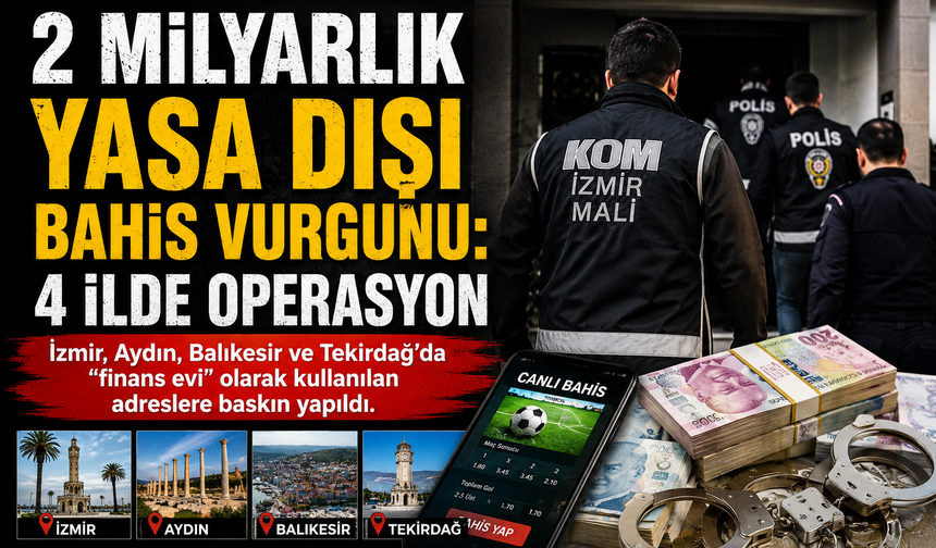 Yasa Dışı Bahiste 2 Milyarlık Para Trafiği Ortaya Çıktı