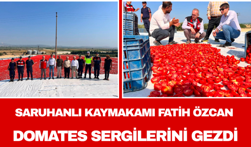 Saruhanlı Kaymakamı Fatih Özcan Domates Sergilerini Gezdi