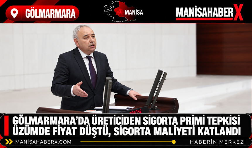 Gölmarmara’da Üreticiden Sigorta Primi Tepkisi