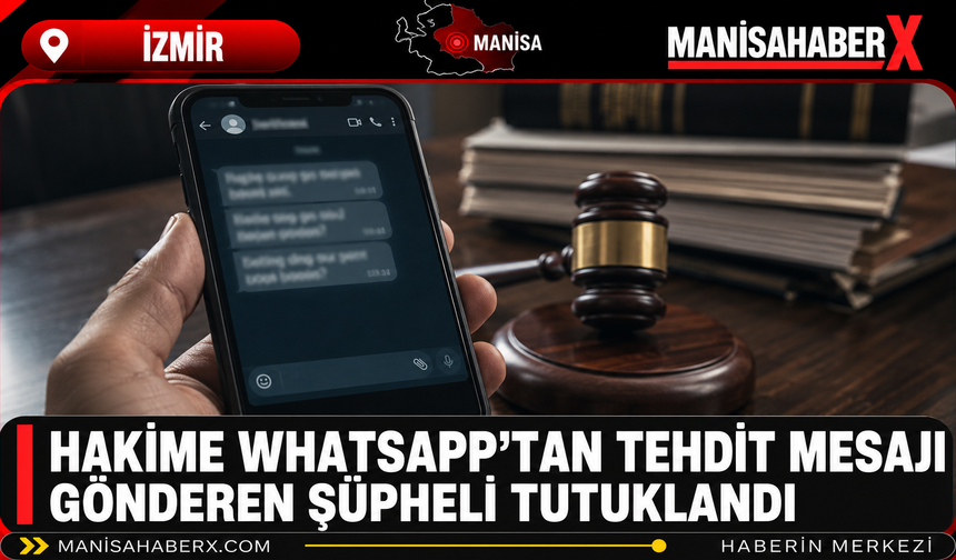 Hakime WhatsApp’tan Tehdit Mesajı Gönderen Şüpheli Tutuklandı