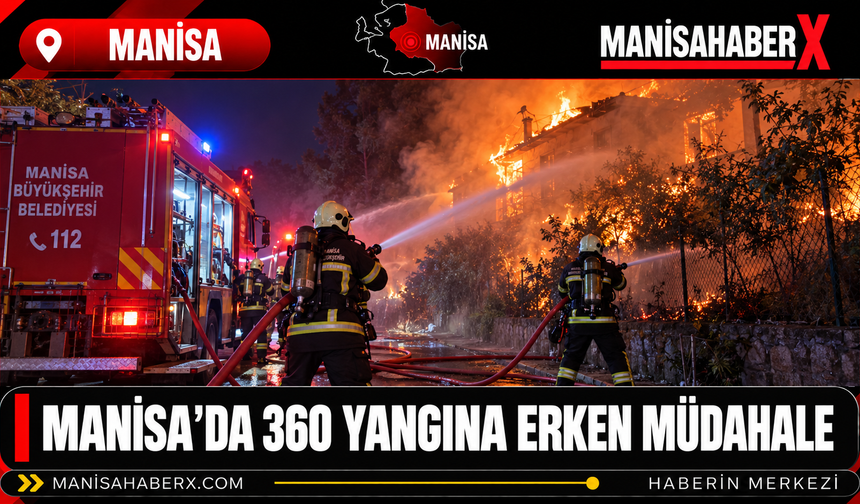 Manisa’da 360 Yangına Erken Müdahale