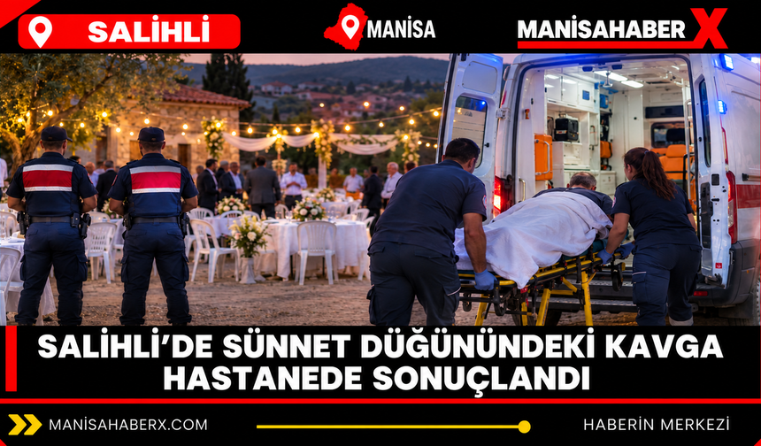 Salihli’de sünnet düğünündeki kavga hastanede sonuçlandı