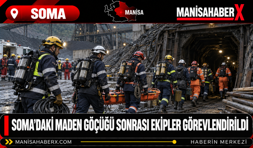 Soma’daki maden göçüğü sonrası ekipler görevlendirildi