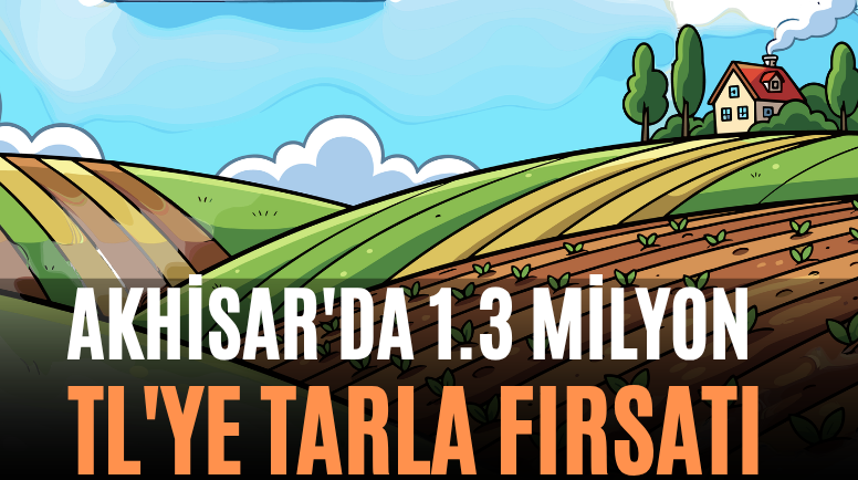 Akhisar'da 1.3 Milyon TL'ye Tarla Fırsatı