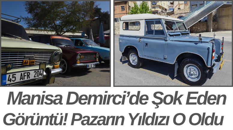 Manisa Demirci’de Şok Eden Görüntü! Pazarın Yıldızı O Oldu