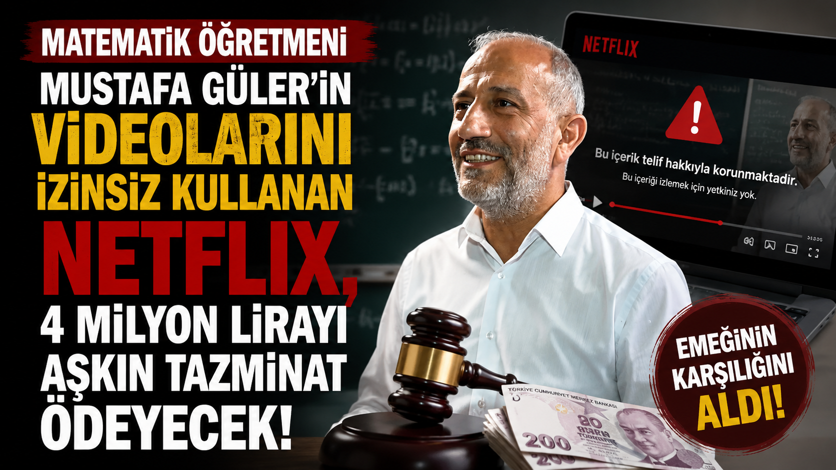 Netflix'e Telif Şoku Öğretmene Milyonluk Tazminat!