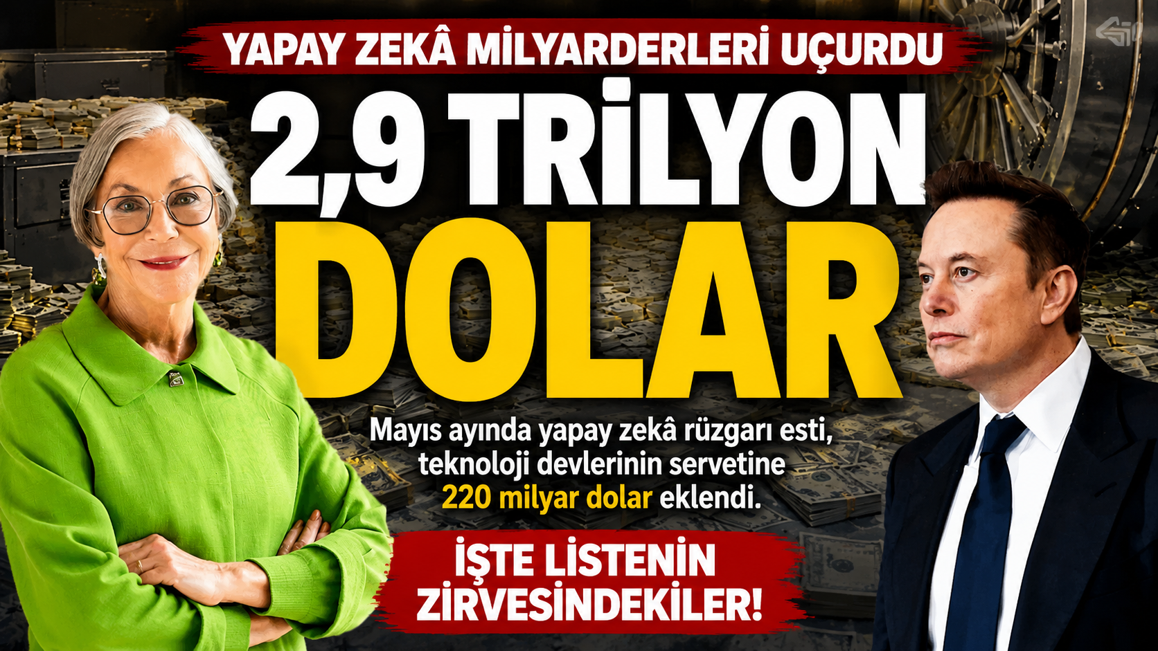 Yapay Zekâ Milyarderleri Uçurdu 2,9 Trilyon Dolar