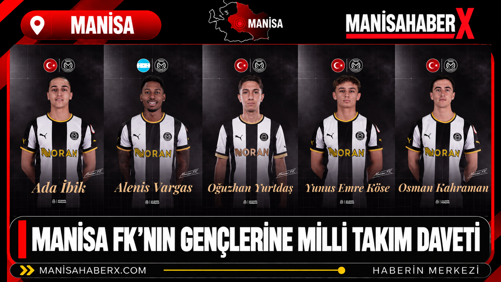 Manisa FK’nın Gençlerine Milli Takım Daveti