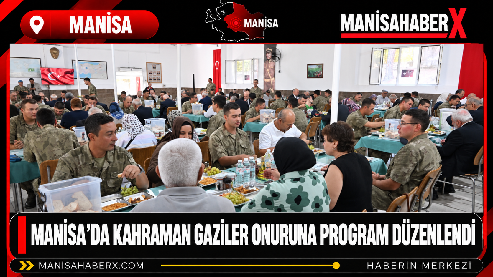 Manisa’da Kahraman Gaziler Onuruna Program Düzenlendi