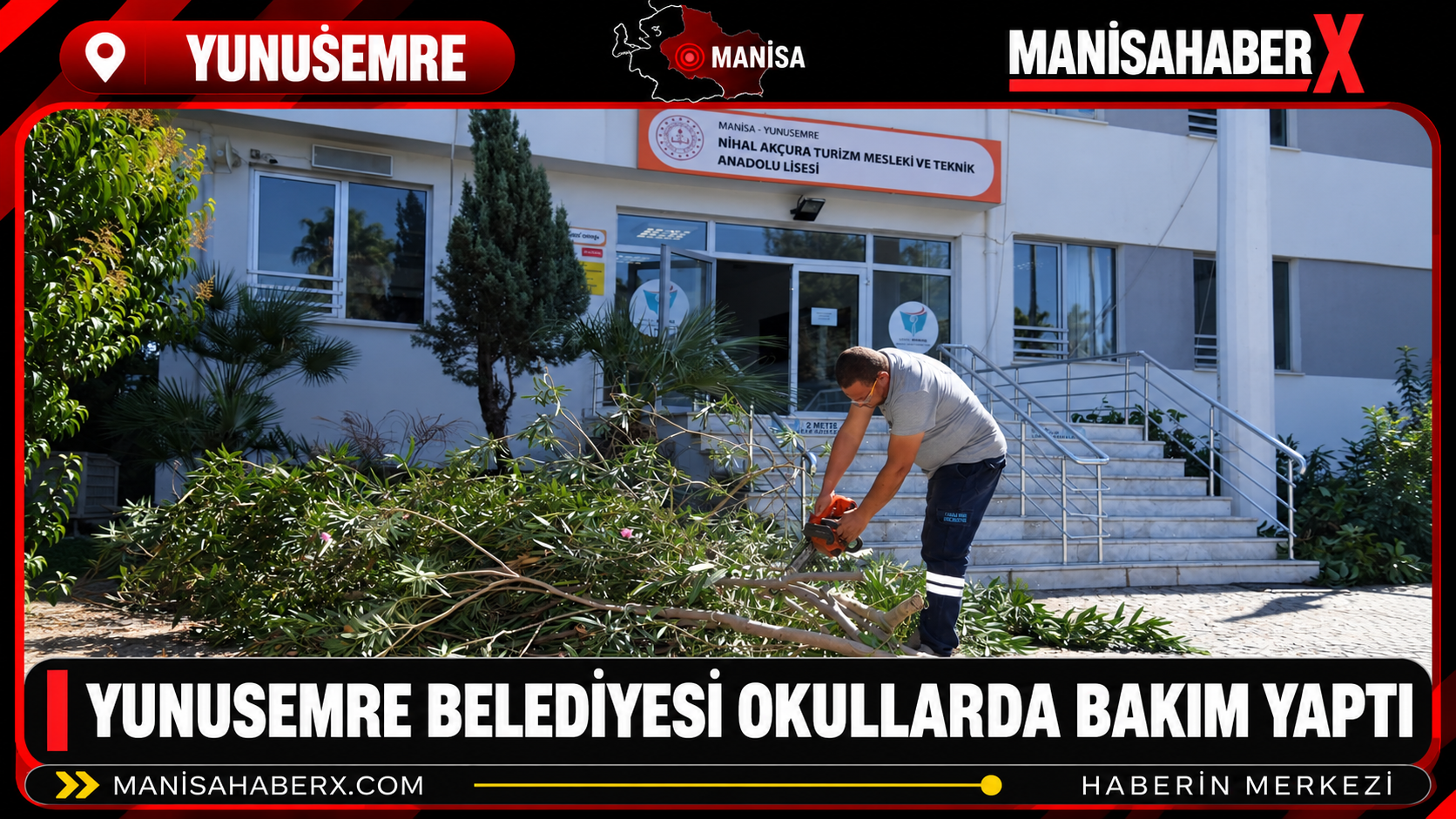 Yunusemre Belediyesi Okullarda Bakım Yaptı