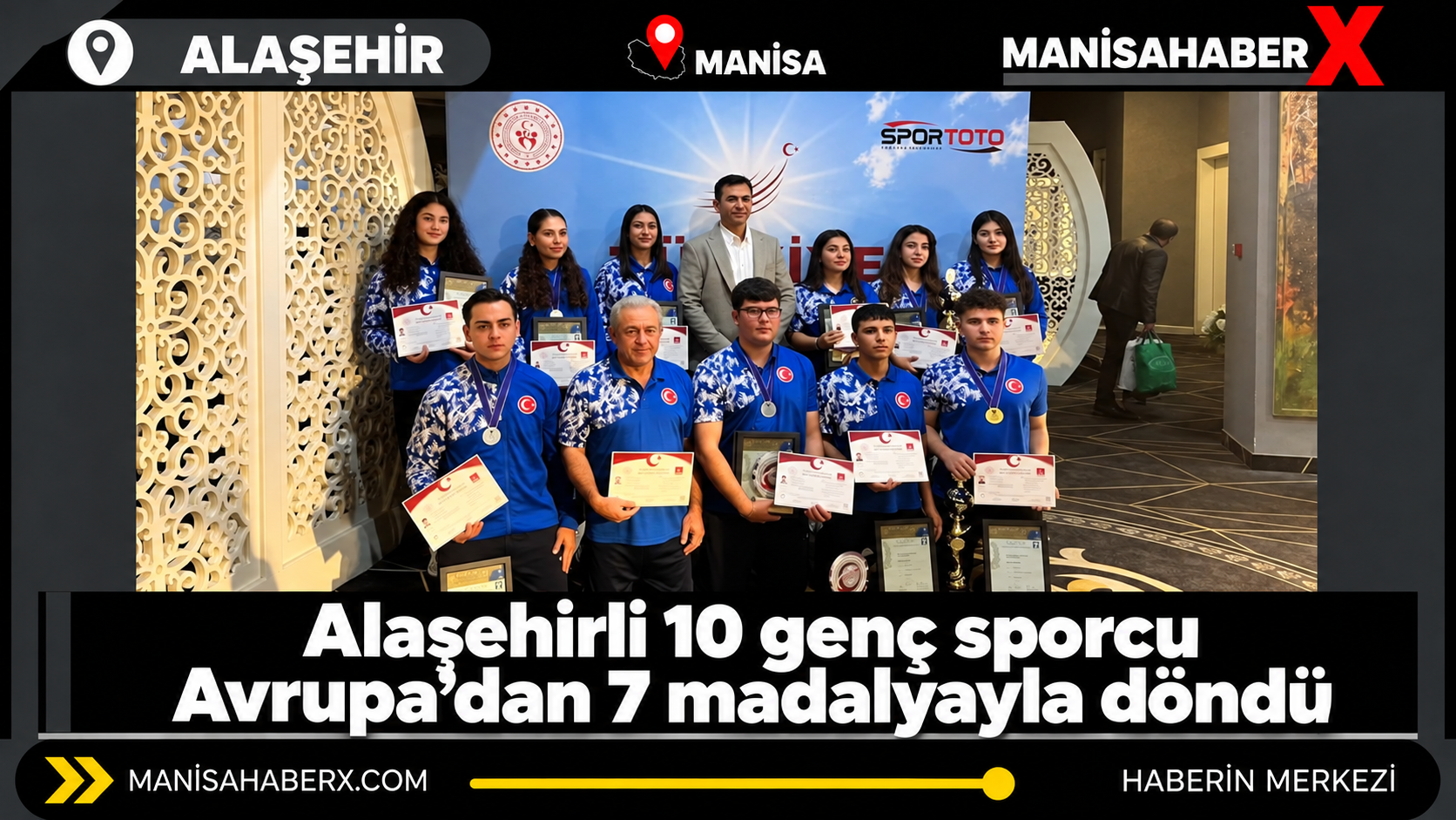 Alaşehirli 10 genç sporcu Avrupa’dan 7 madalyayla döndü